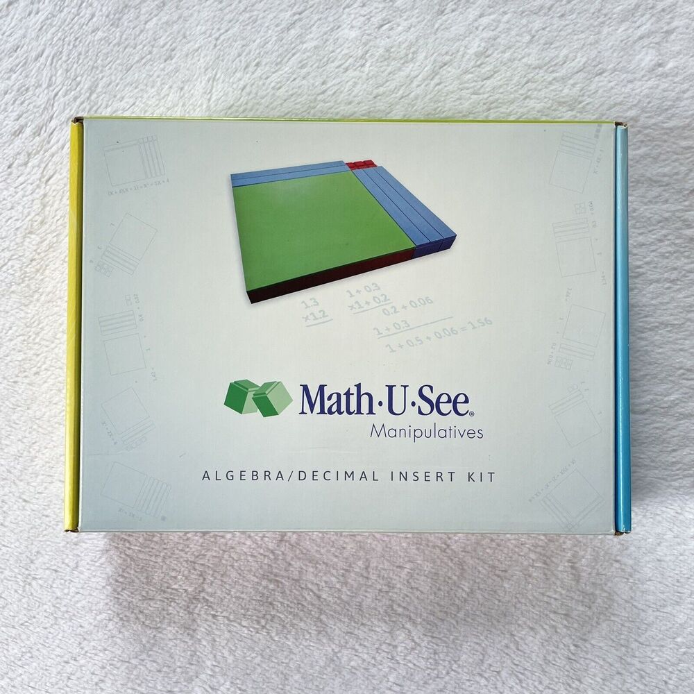 Math-U-See Algebra / Decimal Insert Kit Manipulatives Complete Set Homeschool